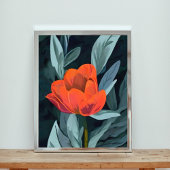 Crimson Bloom Fotodruck