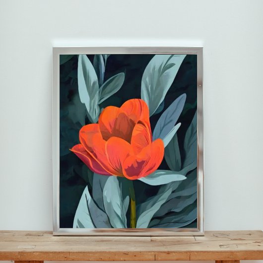 Crimson Bloom Fotodruck