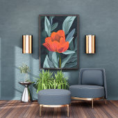 Crimson Bloom Fotodruck