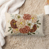 Crimson Bloom Größe 33x53 Holz Kissen (Decke)