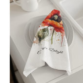Crimson Bloom, individuell Geschirrtuch