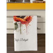 Crimson Bloom, individuell Geschirrtuch