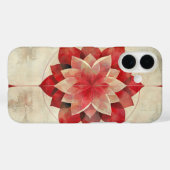 Crimson Bloom Mandala Case-Mate iPhone Hülle (Rückseite (Horizontal))