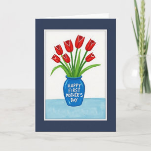 Crimson Blooms Musterkarte Karte