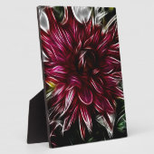 Crimson-Blume Fotoplatte (Seite)