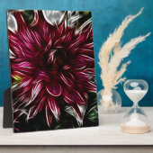 Crimson-Blume Fotoplatte (Seite)