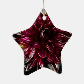 Crimson-Blume Keramikornament (Rechts)