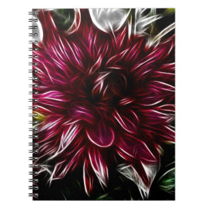 Crimson-Blume Notizblock