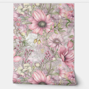 Crimson Blush Serenade Botanical Tapete