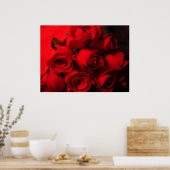 "Crimson Bouquet" Poster (Küche)