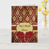 Crimson Brocade wird bald gut Karte (Gelbe Blume)