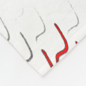 Crimson Brushwave Fleece Blanket (Ecke)