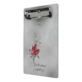 Crimson Butterfly Bloom Mini-Clip-Board Mini Klemmbrett (Gewinkelt2)