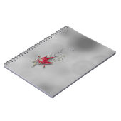 Crimson Butterfly Bloom Spiral notebook Notizblock (Linke Seite)