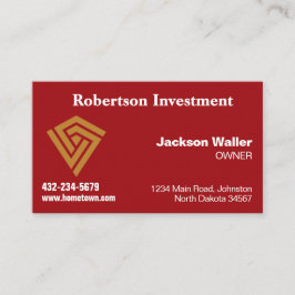 Crimson Calling Card for Any Business Visitenkarte