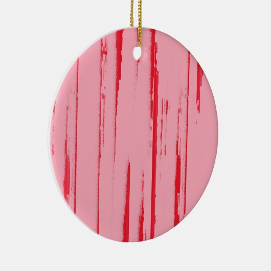 Crimson Candy Pink Keramik Ornament (Rechts)