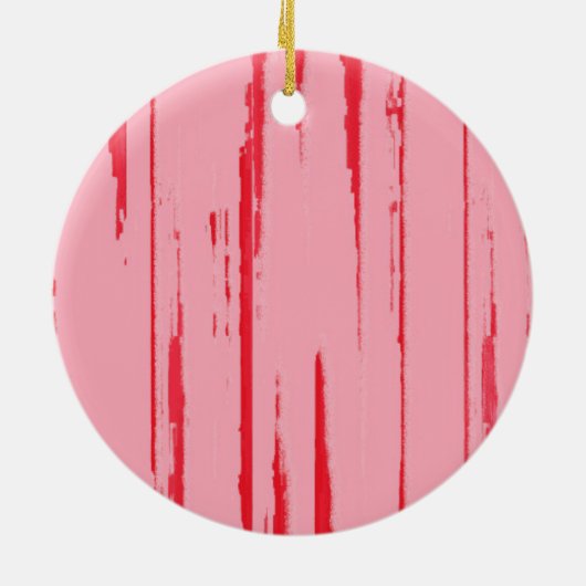 Crimson Candy Pink Keramik Ornament (Hinten)