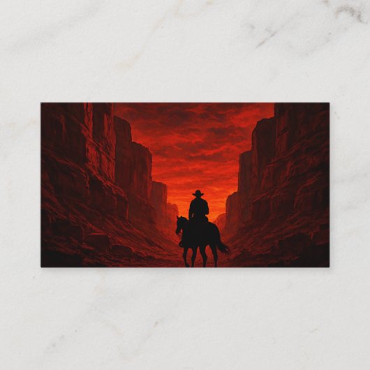 Crimson Canyon Abenteuer-Einladung Begleitkarte (Vorderseite)