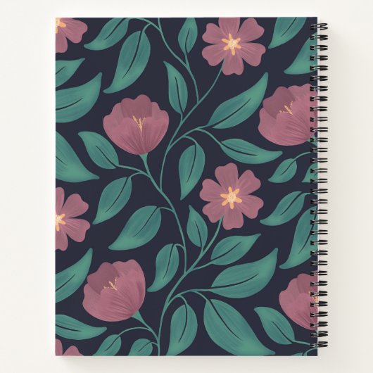 Crimson Cascade (groß) Notizblock (Rückseite)