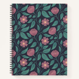 Crimson Cascade (mittlerer Maßstab) Notizblock