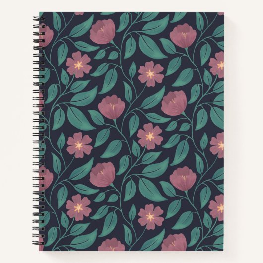 Crimson Cascade (mittlerer Maßstab) Notizblock (Vorderseite)