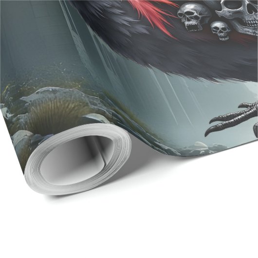 Crimson Cathedral Swan. Geschenkpapier (Rolleneckpunkt)