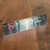 Crimson Cathedral Swan Namensplakette (Seite)