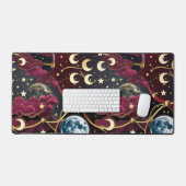 Crimson Celestial Moon for Astrology Lovers Schreibtischunterlage (Tastatur & Maus)