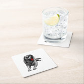 Crimson Cider Companion Rechteckiger Pappuntersetzer (Vor Ort)