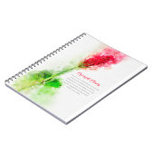 Crimson Clover Notizblock (Linke Seite)