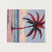 Crimson Coastline Wandteppich (Vorderseite (Horizontal))