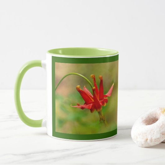 Crimson Columbine Tasse (Mit Donut)