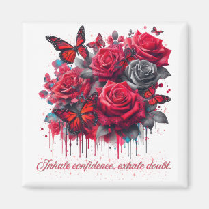 Crimson Confidence Magnet