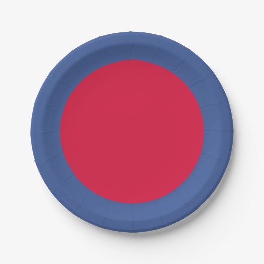 Crimson Core Bold Party Plate - Anpassbar Pappteller (Vorderseite)