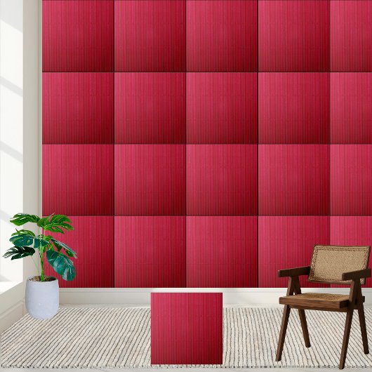 Crimson Corrugated Texture Keramik Tile Fliese