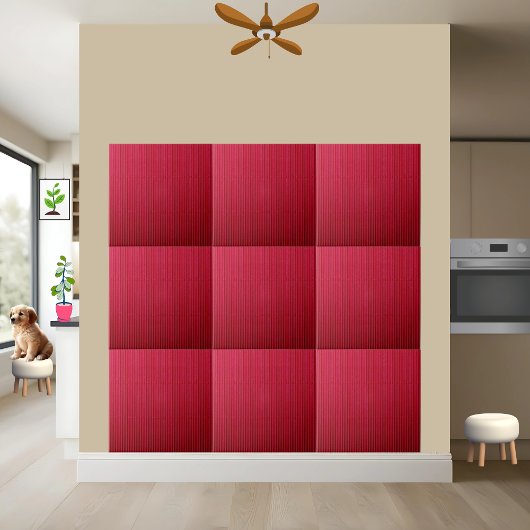 Crimson Corrugated Texture Keramik Tile Fliese