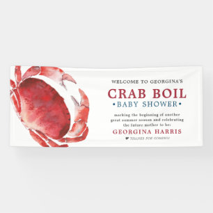 Crimson Crab  Babyparty Banner