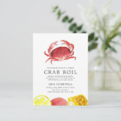 Crimson Crab | Bruchkrebskorb gestrichen Postkarte (Stehend Vorderseite)