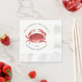 Crimson Crab | Crab Boil Event Serviette (Beispiel)