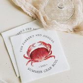 Crimson Crab | Crab Boil Event Serviette