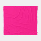 Crimson Deep Pink Festive Fleecedecke (Vorderseite (Horizontal))