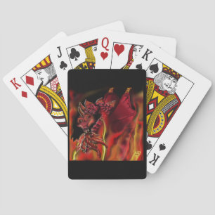 Crimson Dragon Fantasy Party Geschenk Spielkarten