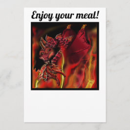 Crimson Dragon Flat Menu Menükarte