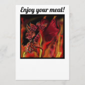 Crimson Dragon Flat Menu Menükarte (Vorderseite)