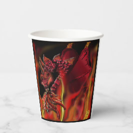 Crimson Dragon Paper Cup Pappbecher