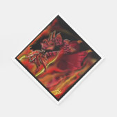 Crimson Dragon Paper Napkin Serviette (Ecke)
