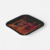 Crimson Dragon Paper Plate Pappteller (Gewinkelt)
