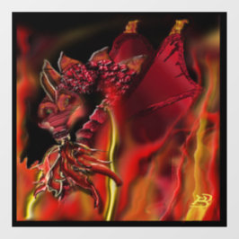 Crimson Dragon Window Cloning Fensteraufkleber