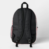 Crimson Echoes Bedruckter Rucksack (Rückseite)