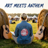 Crimson Echoes Jeansjacke